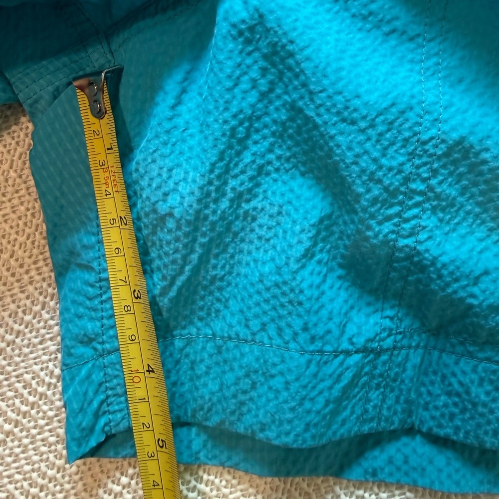 New Venroy Curved Hem Swim Men’s Short Aqua Blue L - Picture 15 of 16
